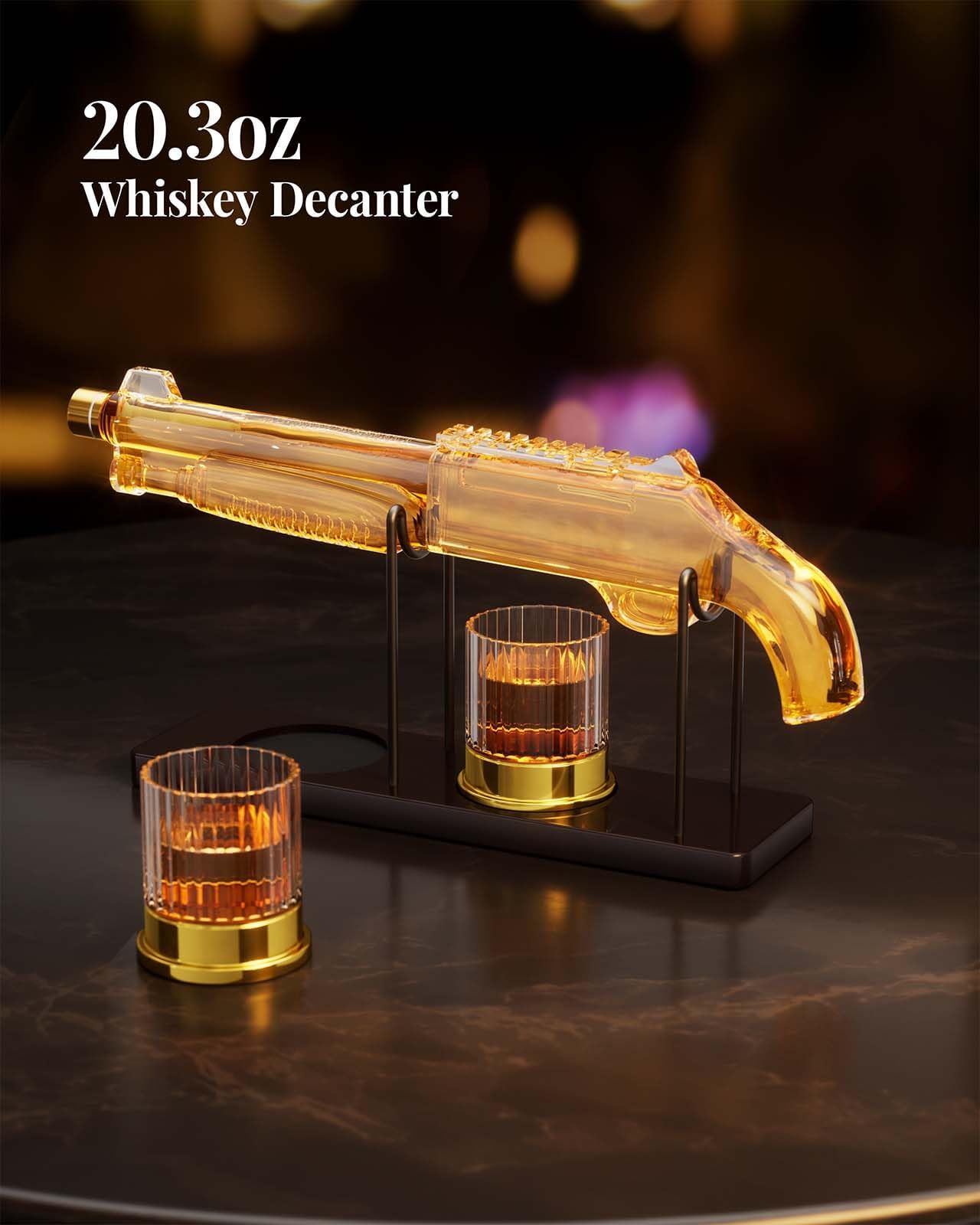 Whiskey Decanter Sets with 2 Glasses for Men Dad, The Wine Things Unique Gift for fathers day, Husband, Boyfriend, Anniversary Day Birthday Gift Ideas, Cool Drinking Accessories for Home Bar Party