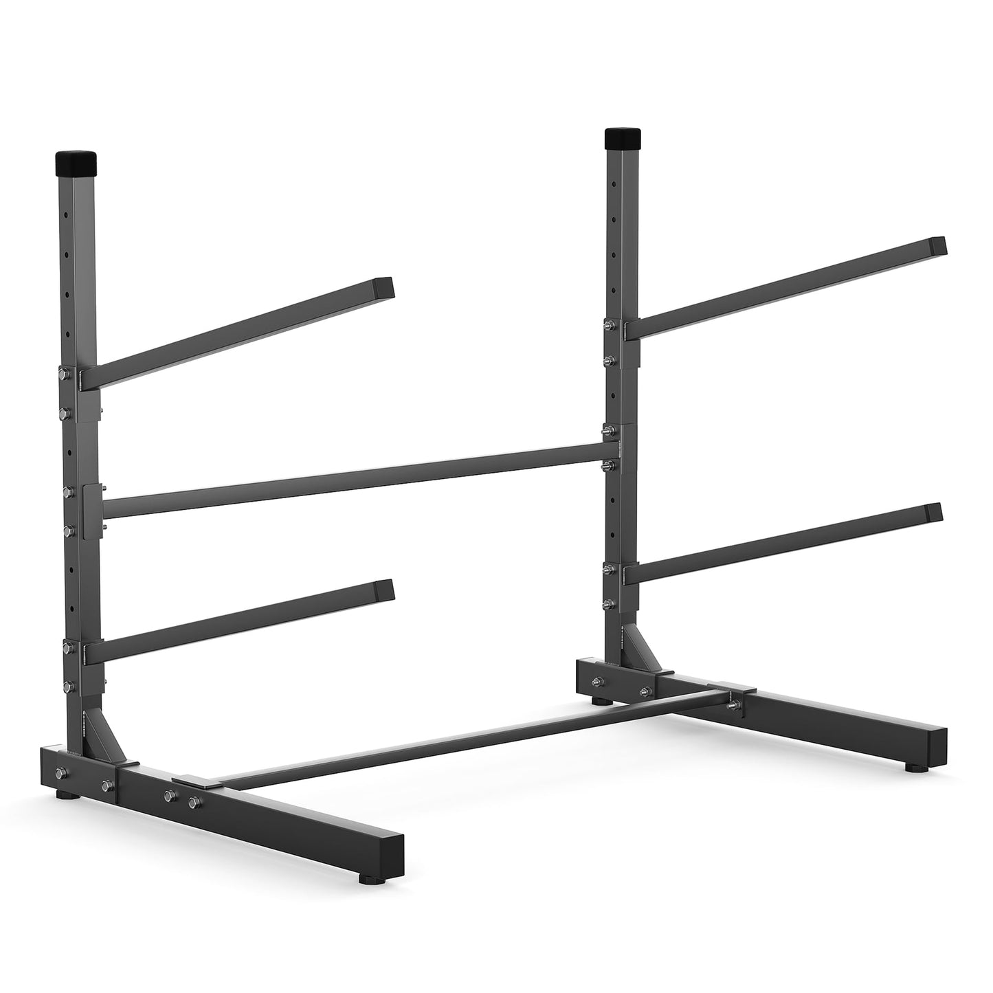 WALMANN Garage Kayak Storage Rack, Heavy-Duty Metal Kayak Rack 2-Tier Adjustable Freestanding Kayak Stand, Holds Up to 320 lbs