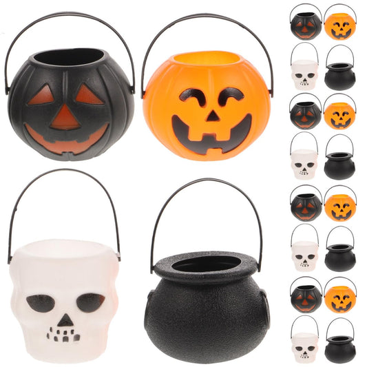 24Pcs Mini Halloween Candy Buckets - Assorted Colors Trick or Treat Buckets for Kids Pumpkin & for Halloween