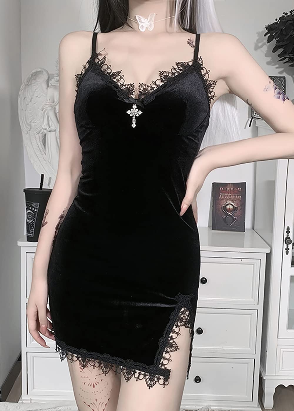 Women's Emo Clothes,Goth Dresses,Lolita Dress,Goth Plus Size,Plus Size Goth,Goth Clothes Plus Size,Alternative Clothes,Plus Size Alternative Clothing,Alternative Dress,Gothic Dress,Black Fairy Dress