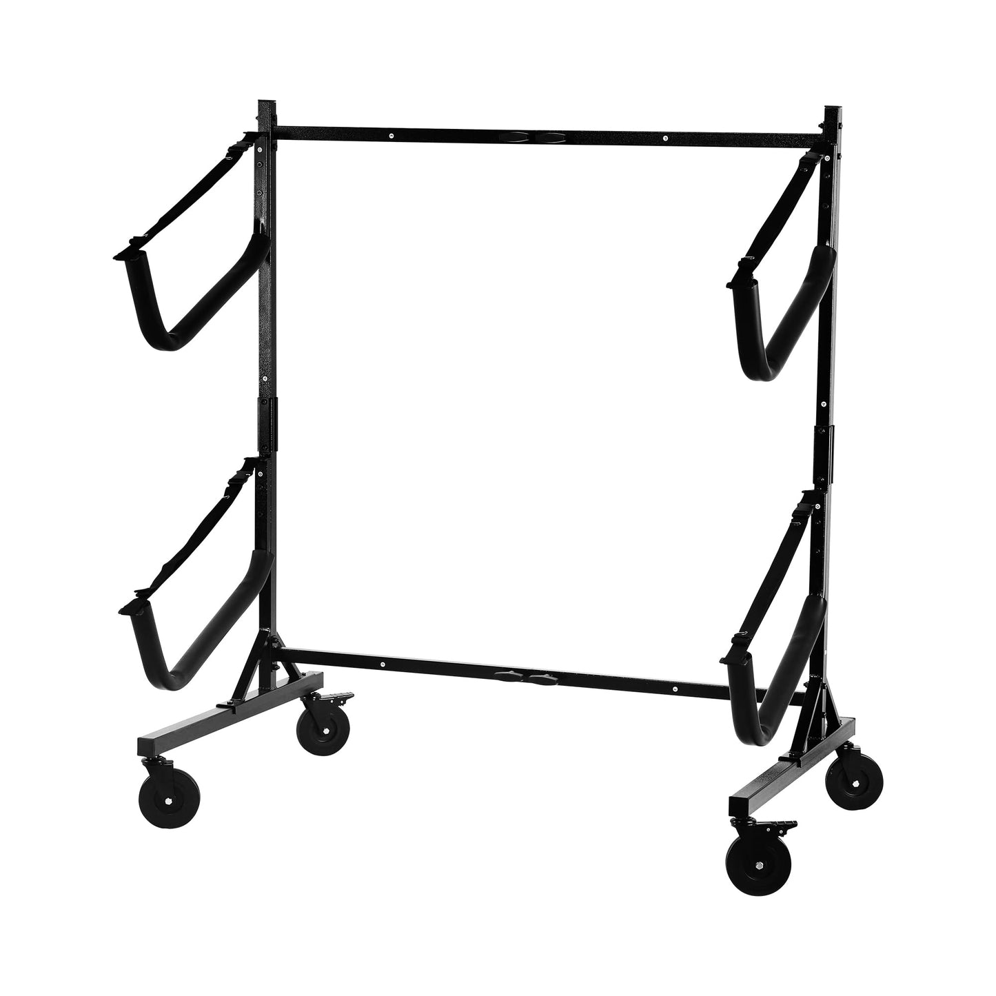 Heavy-Duty Kayak Storage Rack,Kayak Rack with Adjustable Width,5" Larger Wheels,Scratch-resistant Sleeves and Secure Straps –Holds Up to 300 lbs.Kayak Stand Adjustable for 2 or 4 Kayaks (2 Kayaks)
