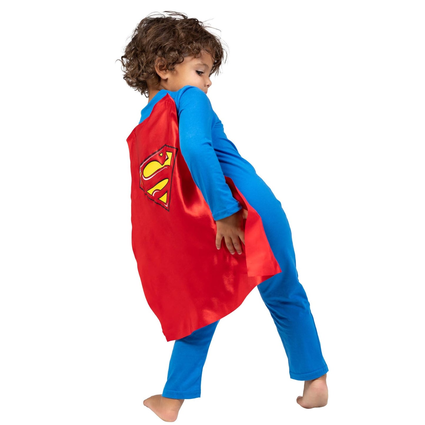 WARNER BROS Justice League Superman Infant Baby Boys Zip Up Cosplay Costume Coverall and Cape 12 Months