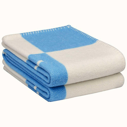 XHSUEN H Blanket Soft Throw Blanket Warm and Cozy Throw Blanket Portable Plaid Fleece Throw Blanket Perfect for Home Decoration Leisure and Daily Use