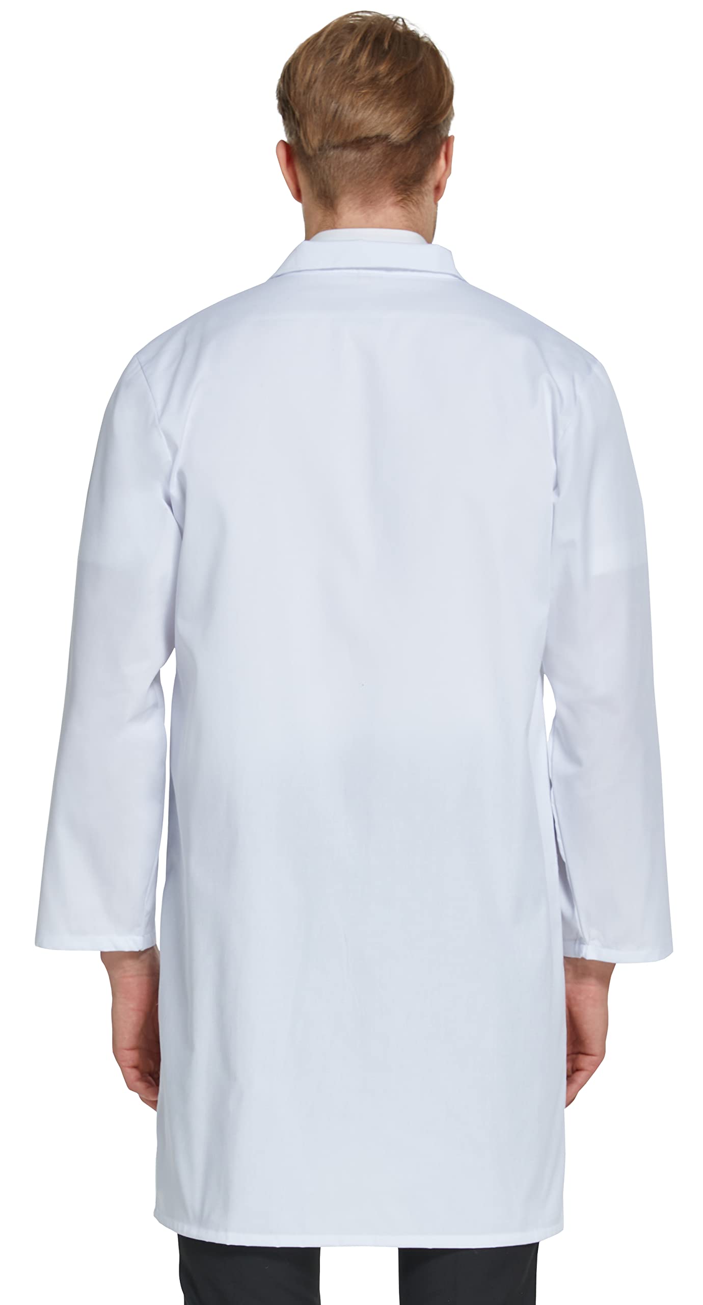 VOGRYE Professional Lab Coat for Men Women Long Sleeve, White, Unisex XL
