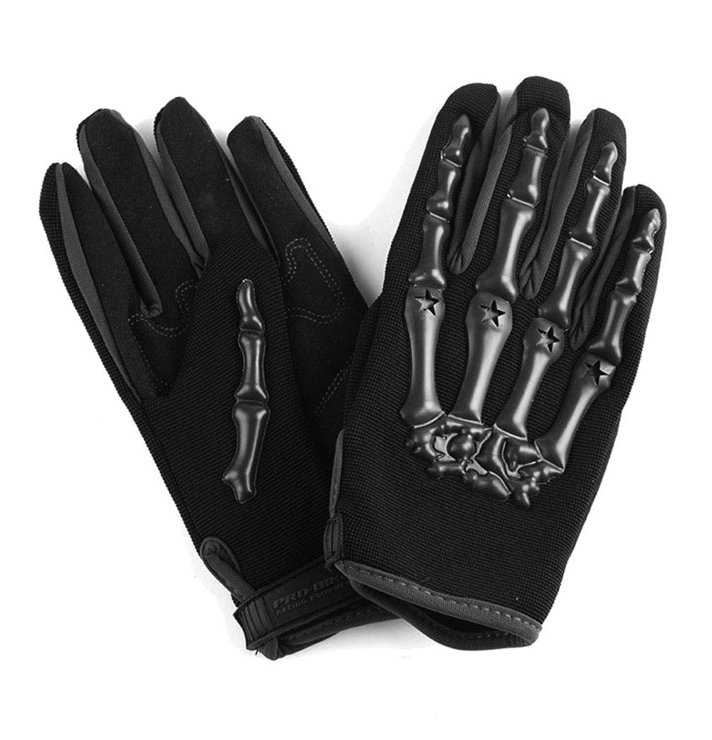 1Storm Adult Motocross Gloves Motorcycle BMX MX ATV Dirt Bike Bicycle Skeleton Cycling Gloves Black