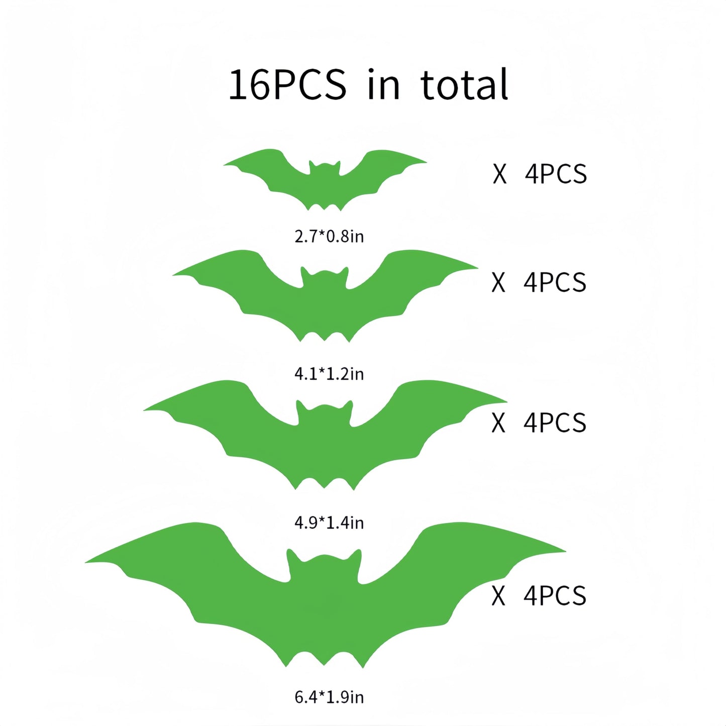 16PCS Glow in The Dark Halloween Bat Wall Decals 3D Luminous Bats Halloween Wall Decorations Stickers Glowing Bat Self-Adhesive Window Clings for Scary Halloween Theme Party Decorations Supplies