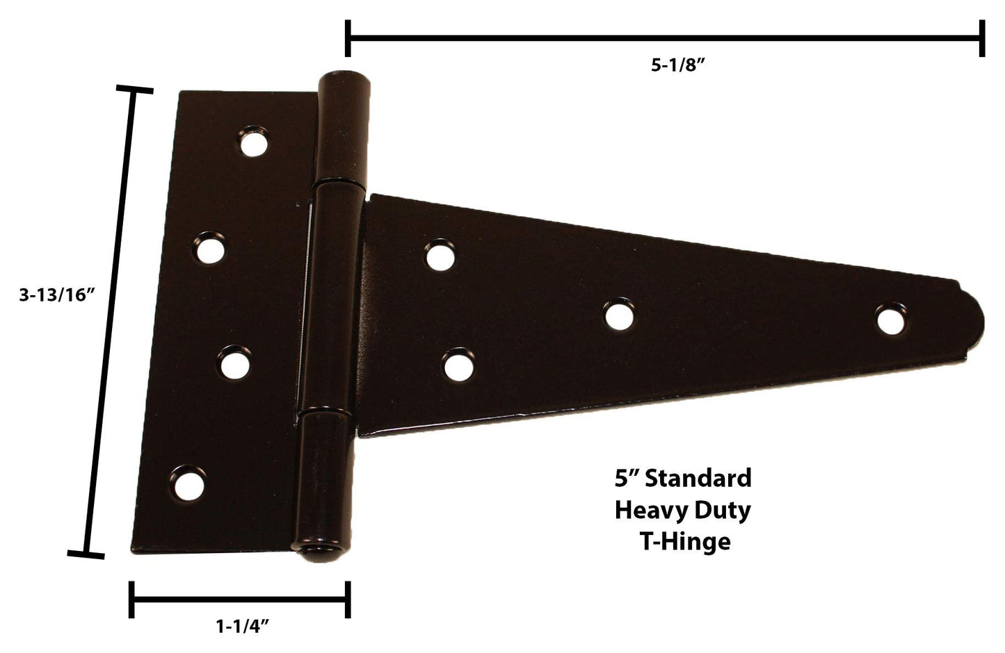 Shed Windows and More Shed Door Hardware Kit (5" Hinge), T-Hinges, T-Handle, Barrel Bolts (Double Door)