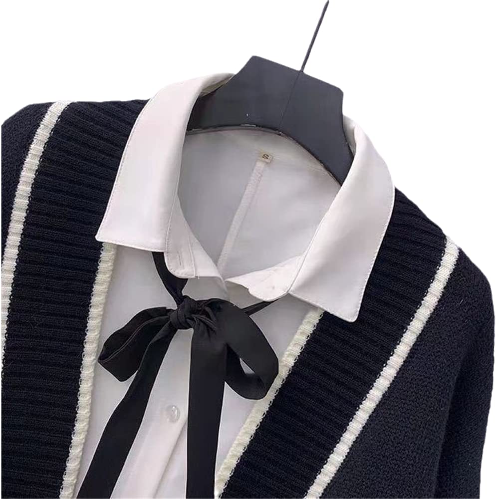 Womens Japan Cute Cardigan Sweater Kawaii JK Uniform Open Front Cardigan with Buttons Aesthetic Long Sleeve Loose Jackets