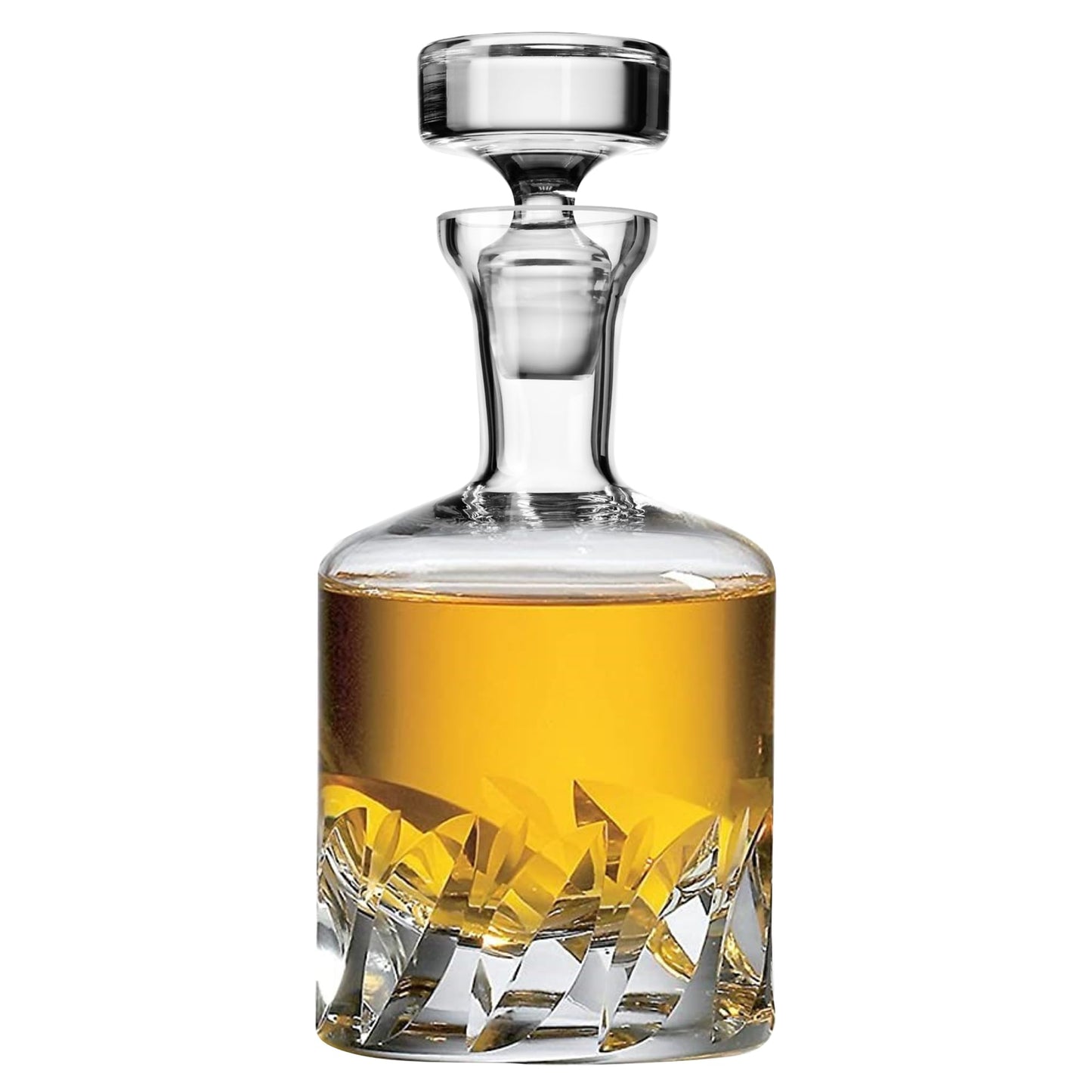Voted Best High-End Whiskey Decanter 2024 by Food & Wine Magazine | Made in Europe | Hand-Blown Beveled Blade Decanter | 34 Fl. Oz | 100% Lead-Free Crystal | Gift Box | Elegant Design
