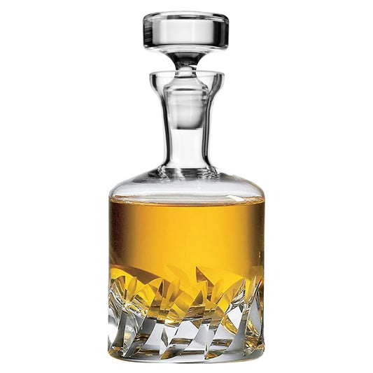 Voted Best High-End Whiskey Decanter 2024 by Food & Wine Magazine | Made in Europe | Hand-Blown Beveled Blade Decanter | 34 Fl. Oz | 100% Lead-Free Crystal | Gift Box | Elegant Design