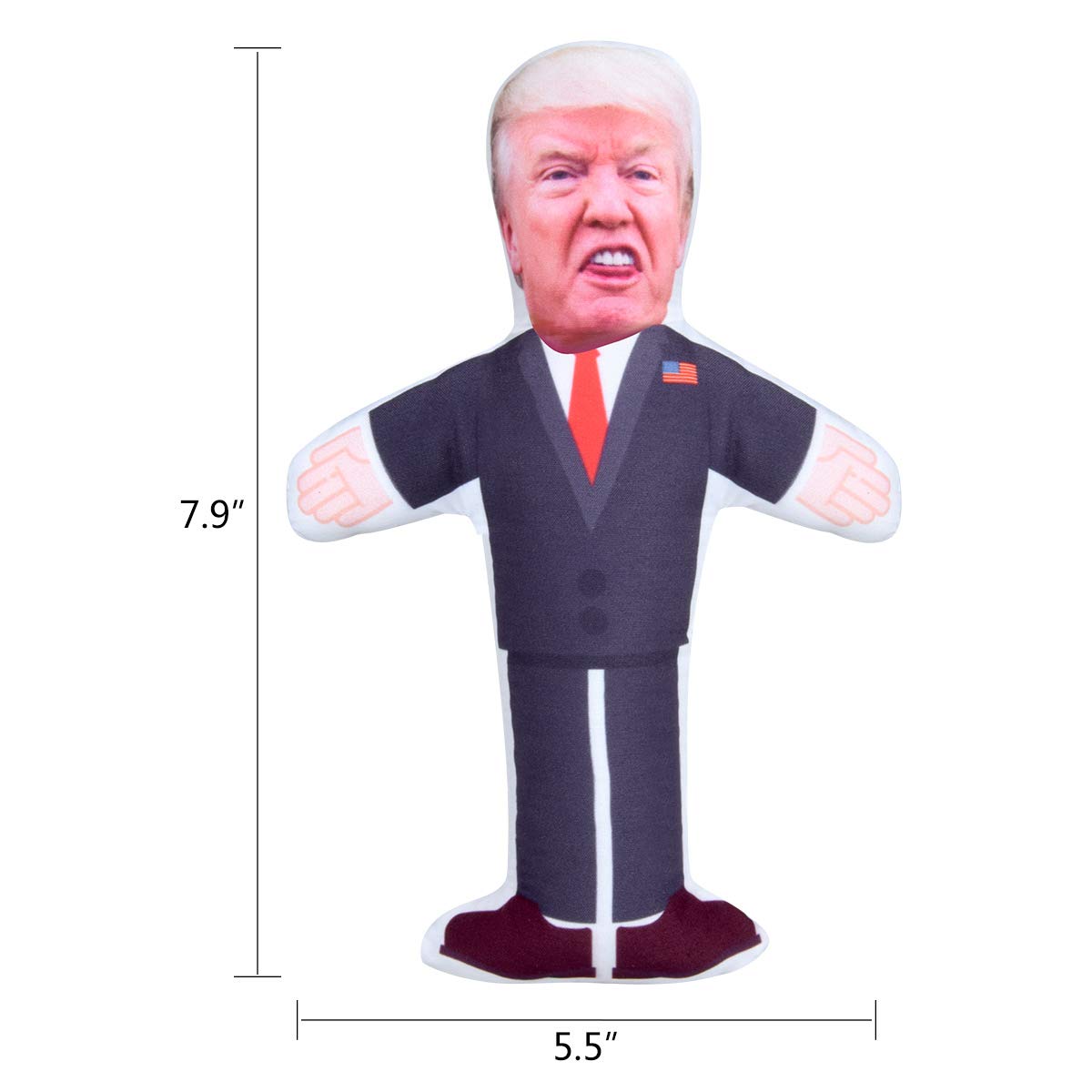 7.9 inch Donald Trump Voodoo Doll Pin Holder -0.24 inch Round Head with Stainless Point, Box of 180, Assorted Colors