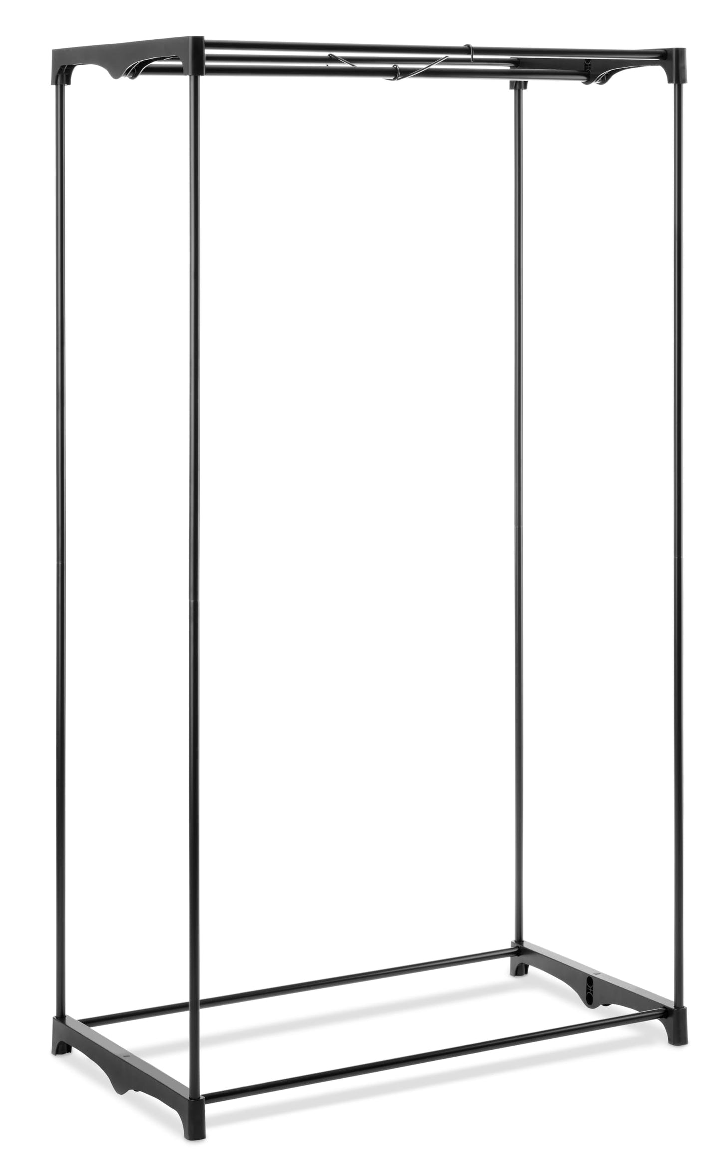 Whitmor 36-inch Clothes Closet - Double Door Portable Closet - Store Seasonal Clothing - Blue Fabric Cover