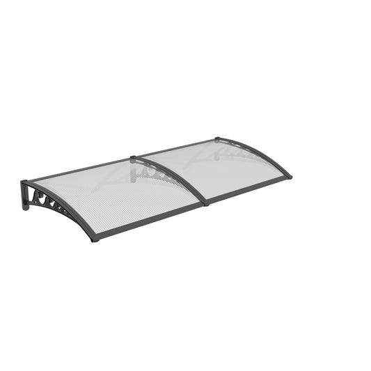 60x80'' Window and Door Exterior, UV/Rain/Snow/Sunlight Protection Sheet,UPF 50+ Polycarbonate Overhang Canopy,House Overdoor Awnings for Door Entrance Outside/Patio/Porch/Deck