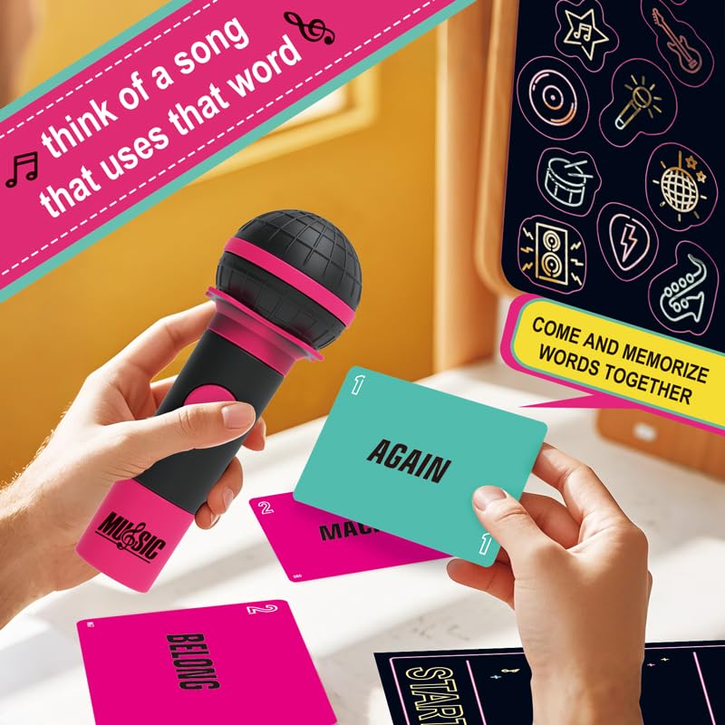 2025 New Grab Toy Mic Game, Family Party Game, Exciting Grab Toy Microphone Karaoke Games Night - Makes A Great Gift for Music Lovers, Karaoke or Singing - Adult Great for Date Nights (red)
