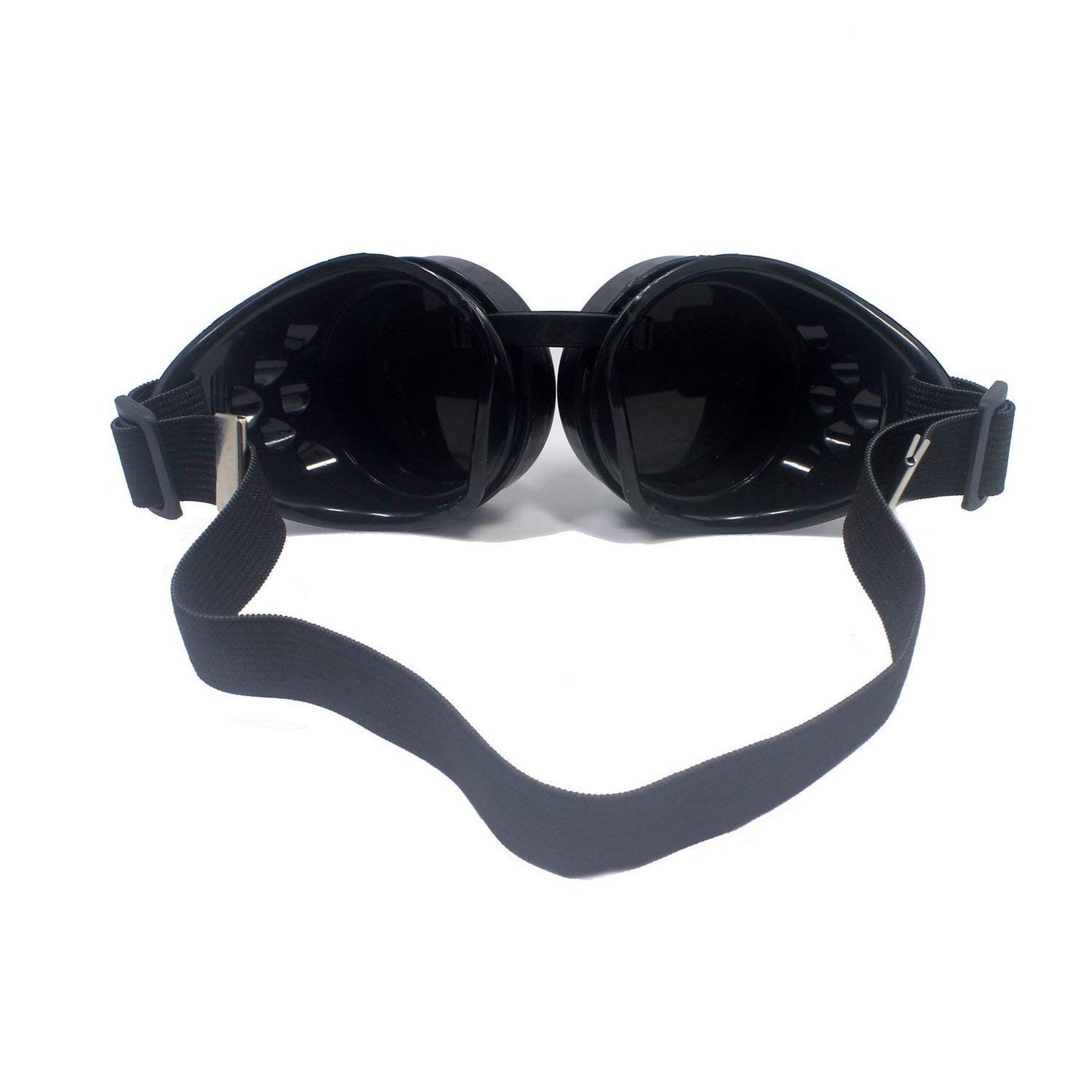 WEICHUAN Vintage Steampunk Goggles Mad Scientist Goggles Cosplay Punk Glasses for Adult, Women, Men Halloween Costume(Black)