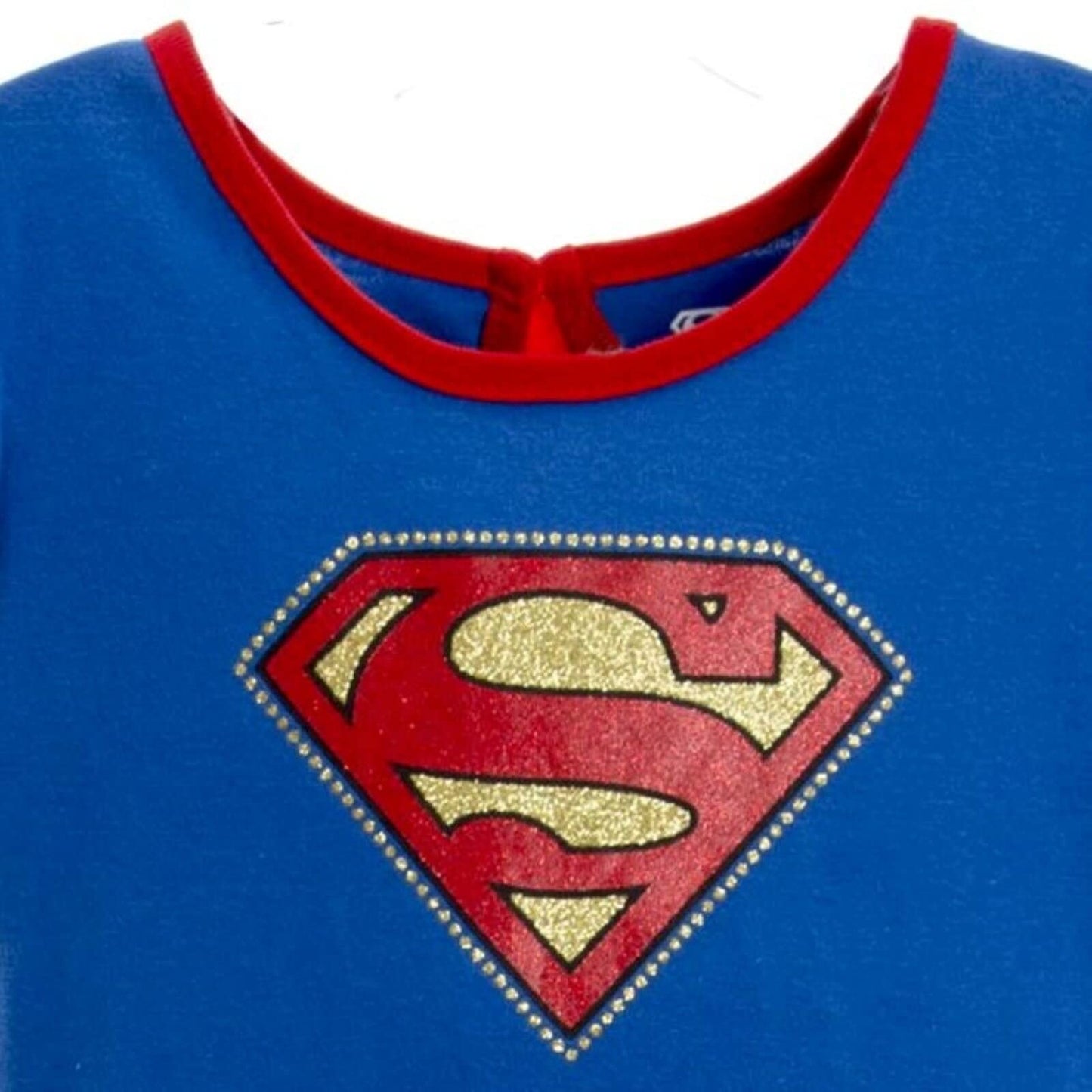 WARNER BROS Justice League Supergirl Newborn Baby Girls Costume Dress Leggings Cape and Headband 4 Piece Set 0-6 Months