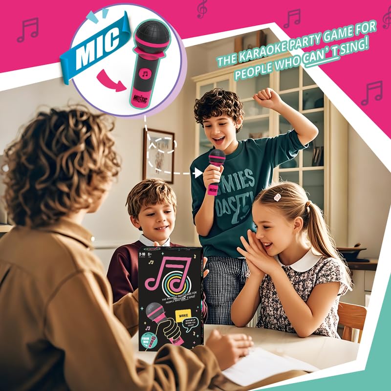 2025 New Grab Toy Mic Game, Family Party Game, Exciting Grab Toy Microphone Karaoke Games Night - Makes A Great Gift for Music Lovers, Karaoke or Singing - Adult Great for Date Nights (red)