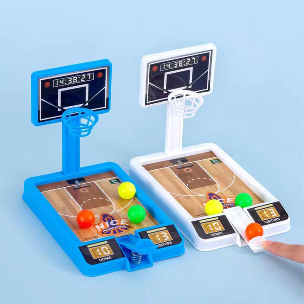 4 Pack Tabletop Basketball Game Toys, Basketball Party Favors Desk Games for Office for Adult to Reduce Stress, Basketball Gifts Idea Classroom Prizes for Kids Boys Girls