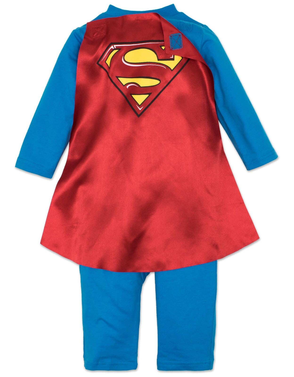 WARNER BROS Justice League Superman Infant Baby Boys Zip Up Cosplay Costume Coverall and Cape 12 Months