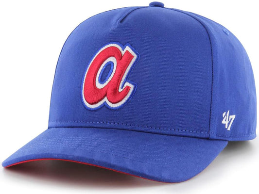 47 MLB Grand Slam Cooperstown Team Color Adjustable Snapback Structured Hat, Adult One Size Fits All - Atlanta Braves, Atlanta Braves Blue