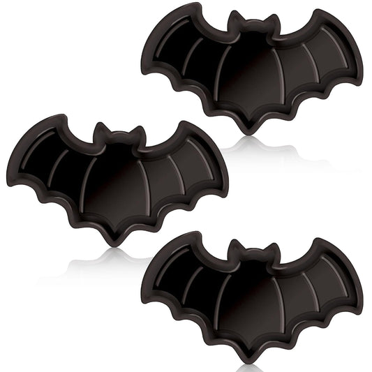 3 Pcs Halloween Bat Plates Plastic Bat Plates Black Halloween Party Supplies Halloween Snack Candy Dessert Plates for Halloween Party Birthday Party Table Decoration