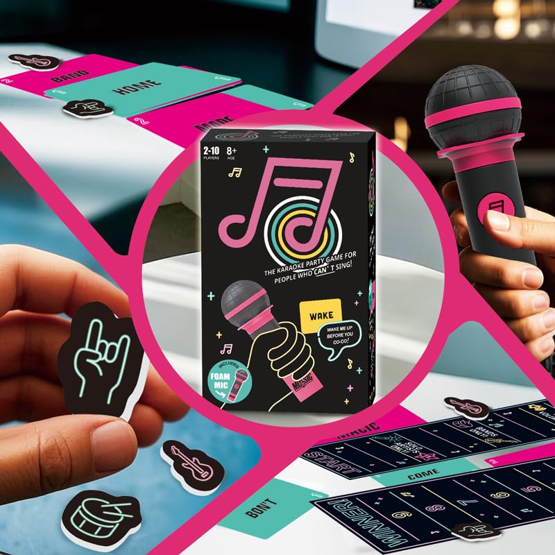 2025 New Grab Toy Mic Game, Family Party Game, Exciting Grab Toy Microphone Karaoke Games Night - Makes A Great Gift for Music Lovers, Karaoke or Singing - Adult Great for Date Nights (red)