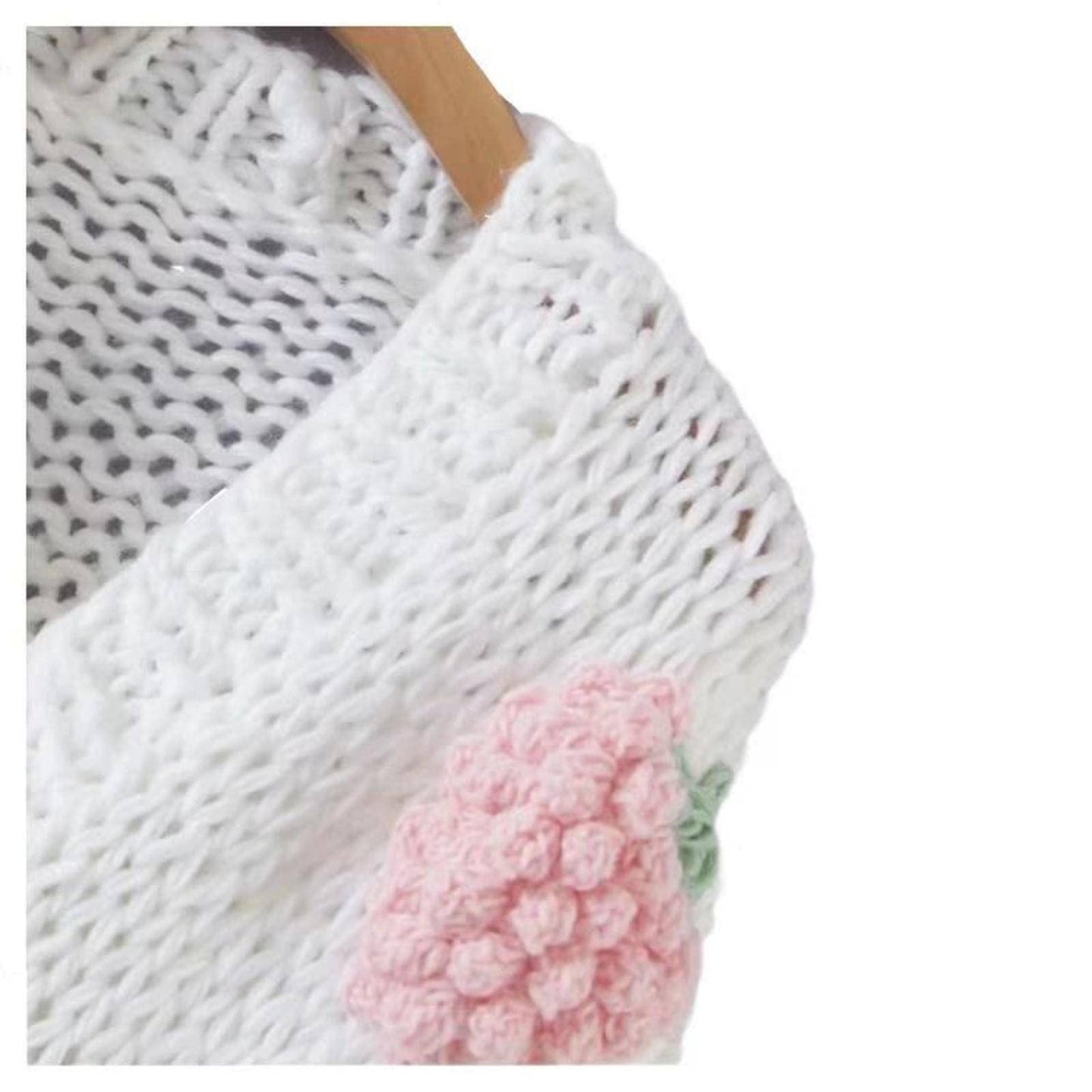 Women's Sweet Japanese Strawberry Embroidered Knit Cardigan Top Korean Retro Elegant Cute Kawaii Coat