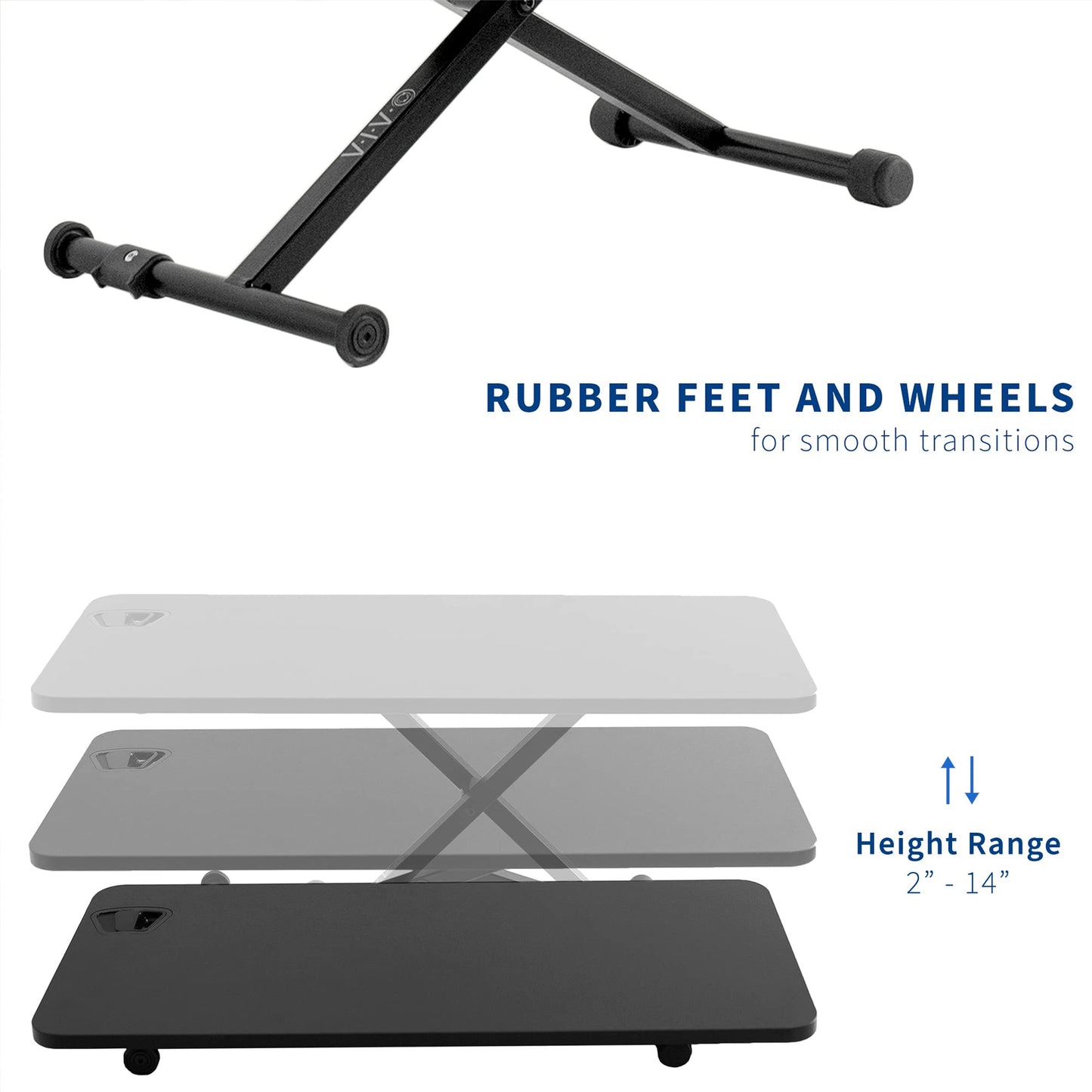 VIVO Black Small Single Top 28 inch Standing Desk Converter, Tabletop Sit to Stand Monitor Riser with Scissor Lift Height Adjustment, DESK-V011F