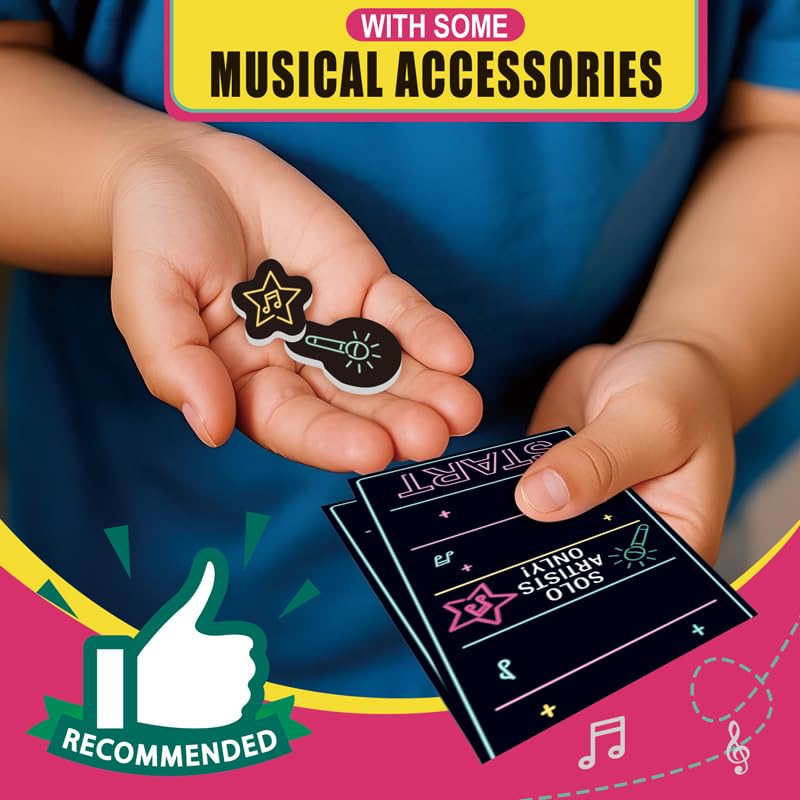 2025 New Grab Toy Mic Game, Family Party Game, Exciting Grab Toy Microphone Karaoke Games Night - Makes A Great Gift for Music Lovers, Karaoke or Singing - Adult Great for Date Nights (red)