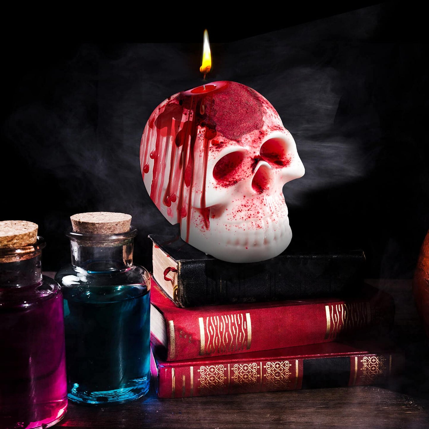 3D Skull Resin Molds, 2 Pack Skull Candle Molds, Silicone Skull Shape Handmade Candle Making Mould, DIY Craft Resin Mold for Fondant Cake, Aromatherapy Candle, Chocolate, Soap, Candy