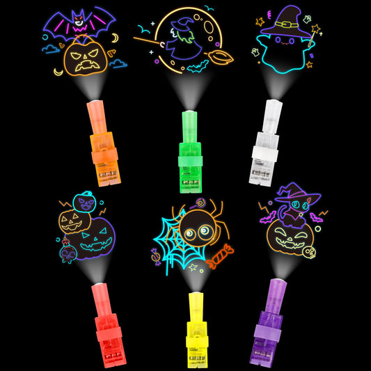 36 PCS Halloween Party Favors for Kids,LED Finger Light Up Grow in the Dark Toys,Halloween Goodie Bag Stuffers Non Candy Classroom Prizes Trick or Treat Gifts for Boys Girls