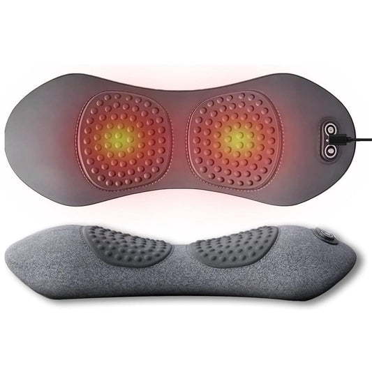 3 in 1 Electric Lumbar Support Pillow with Adjustable Height for Bed and Chair, Triple Fusion Back Massager, Back Massager with Heat,Back Support Pillow for Lower Back Pain Relief, Unisex