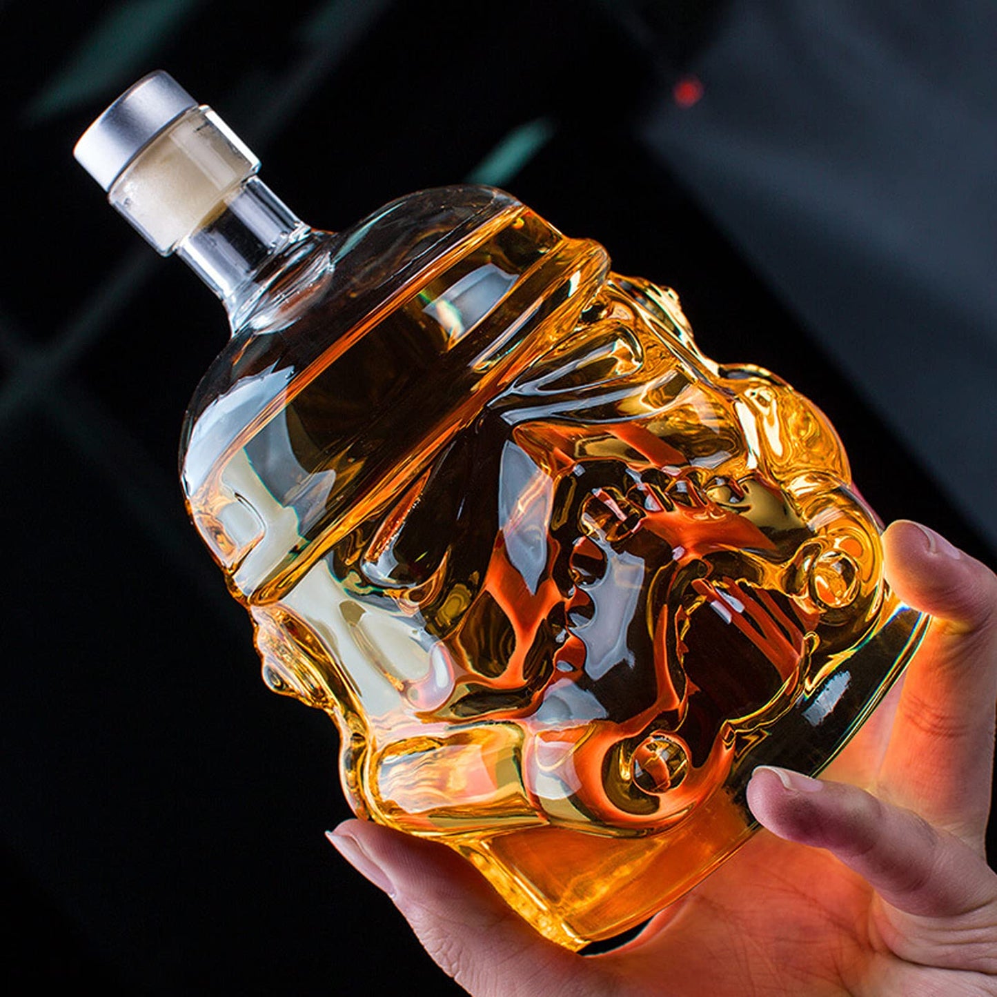 Whiskey Decanter with 2 Glasses, Whiskey Decanter Set, Father's Day Gifts, Husband Or Dad Birthday Gift, Whiskey Carafe for Wine, Liquor, Scotch, Bourbon, Brandy - 750ML