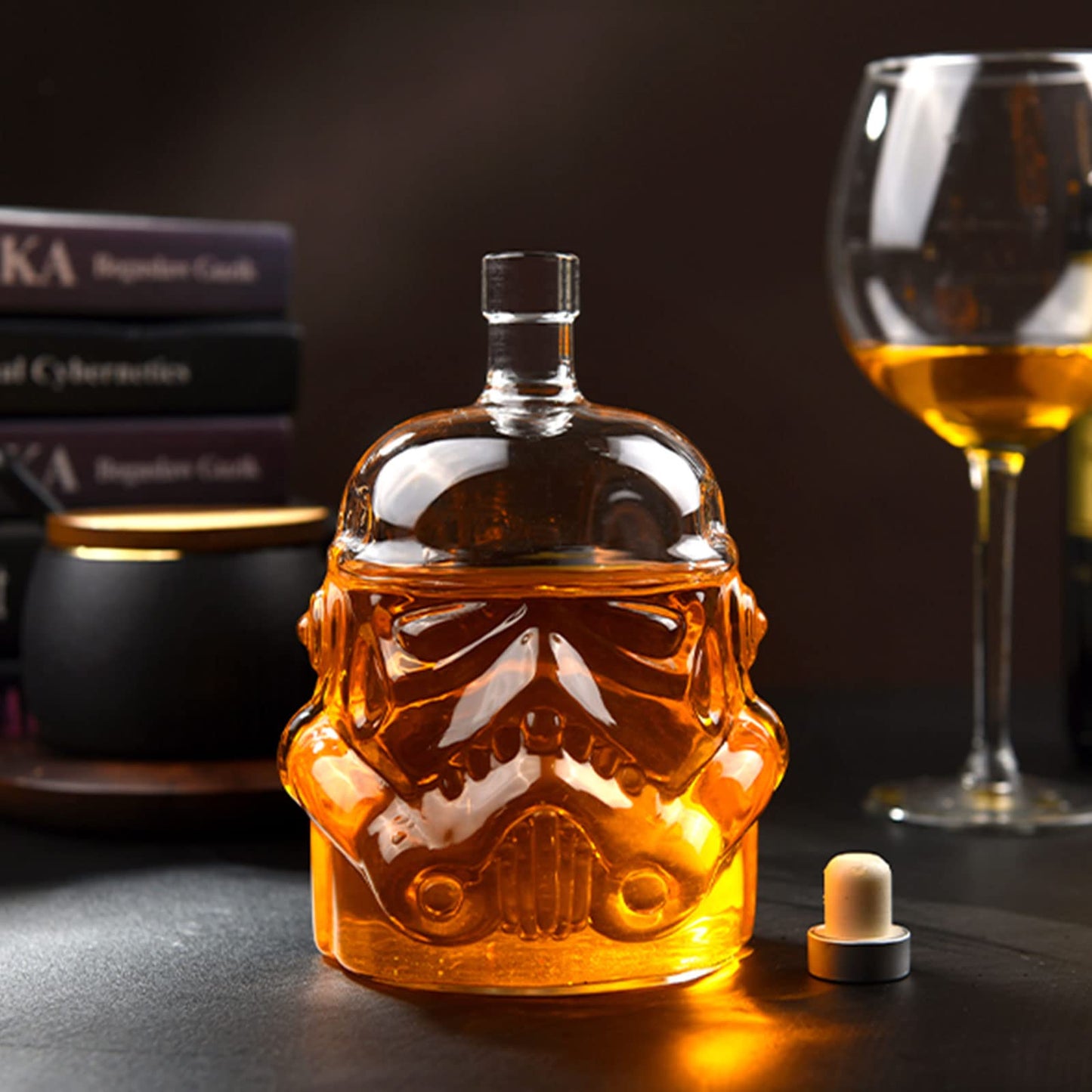 Whiskey Decanter Set Gifts for Men with 2 Wine Glasses 150ml, Whiskey Carafe for Bourbon, Vodka, liquor Decanter, Alcohol Gifts for Men Dad Husband (750ml)