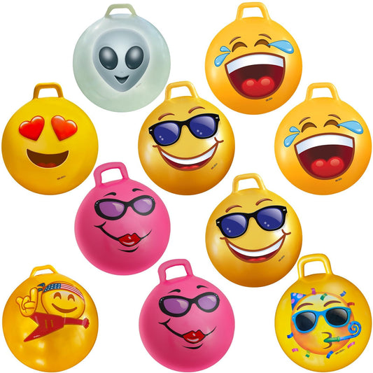 WALIKI Hopper Ball Party Pack | Set of 10 Bouncy Balls for 3 4 5 6 Year Olds | Fun Outdoor Birthday Games & Party Favors