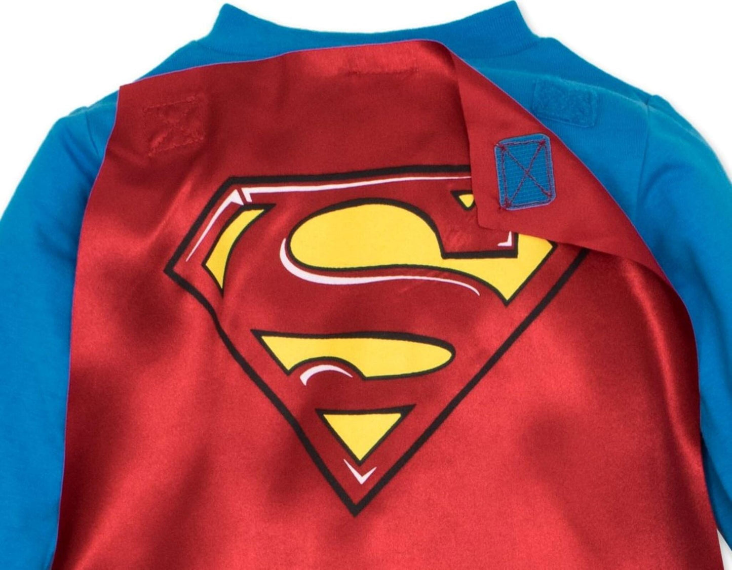 WARNER BROS Justice League Superman Infant Baby Boys Zip Up Cosplay Costume Coverall and Cape 12 Months