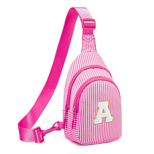 Viverte Gifts for 8 9 10 11 12 13 14 Year Old Girls Sling Bag Crossbody Bags Fanny Pack for Teen Girls Personalized Gifts for Women (Rose Red-A)