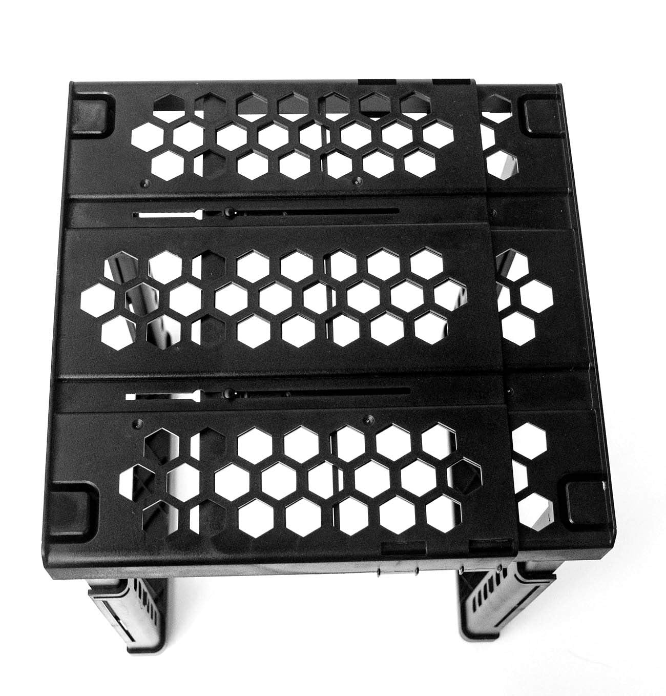 ABLinox Locker Organizer Shelf， Adjustable Width and Height, Ideal Locker for School, Office, and Gym Lockers (Black)