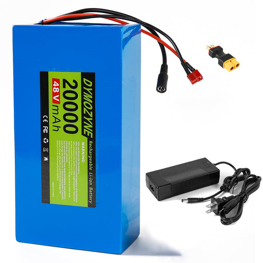36V 48V Lithium Ebike Battery with 20A-30A BMS, Compatible with 100-1000W Motors for Electric Bikes, Scooters, ATVs, Motorcycles, Electric Dirt Bikes, Solar Storage and More (48V20AH(250W-1000W))