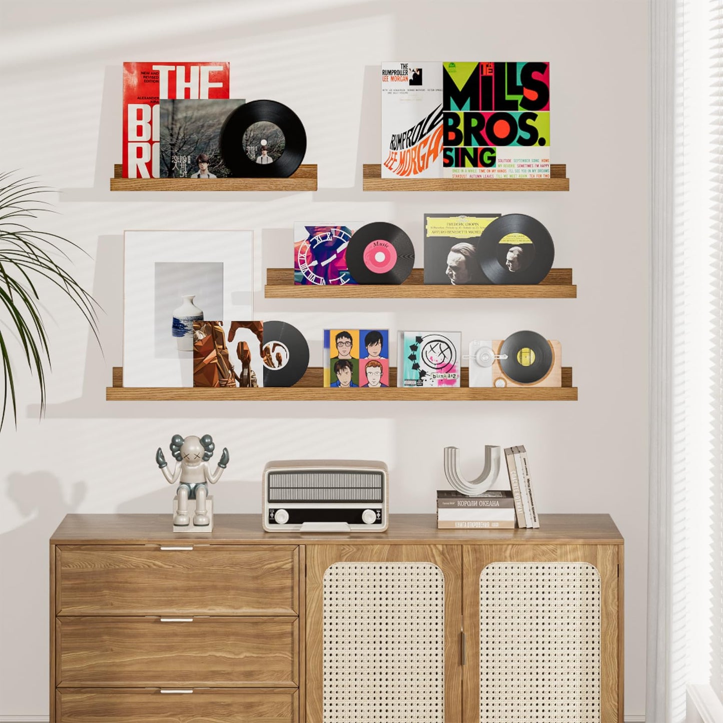 24 inch Picture Ledge Shelf Set