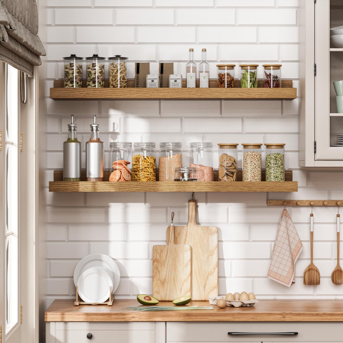 24 inch Picture Ledge Shelf Set