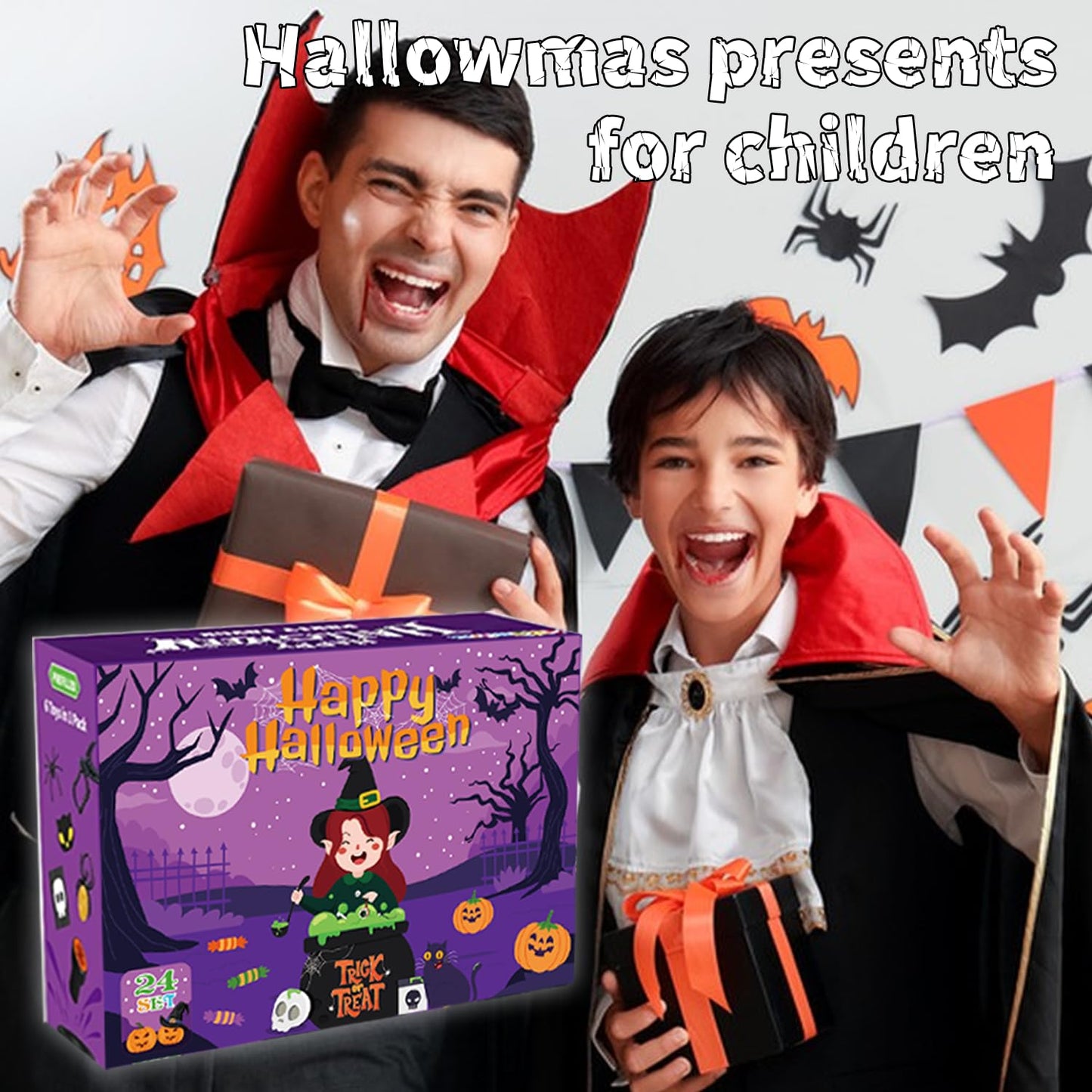168 PCS Halloween Party Favors 24 Pack Prefilled Small Plastic Witch Cauldron Toys in Bulk Halloween Prizes Gifts Miniatures for Kids Trick or Treat,Halloween Miniatures Novelty Toys