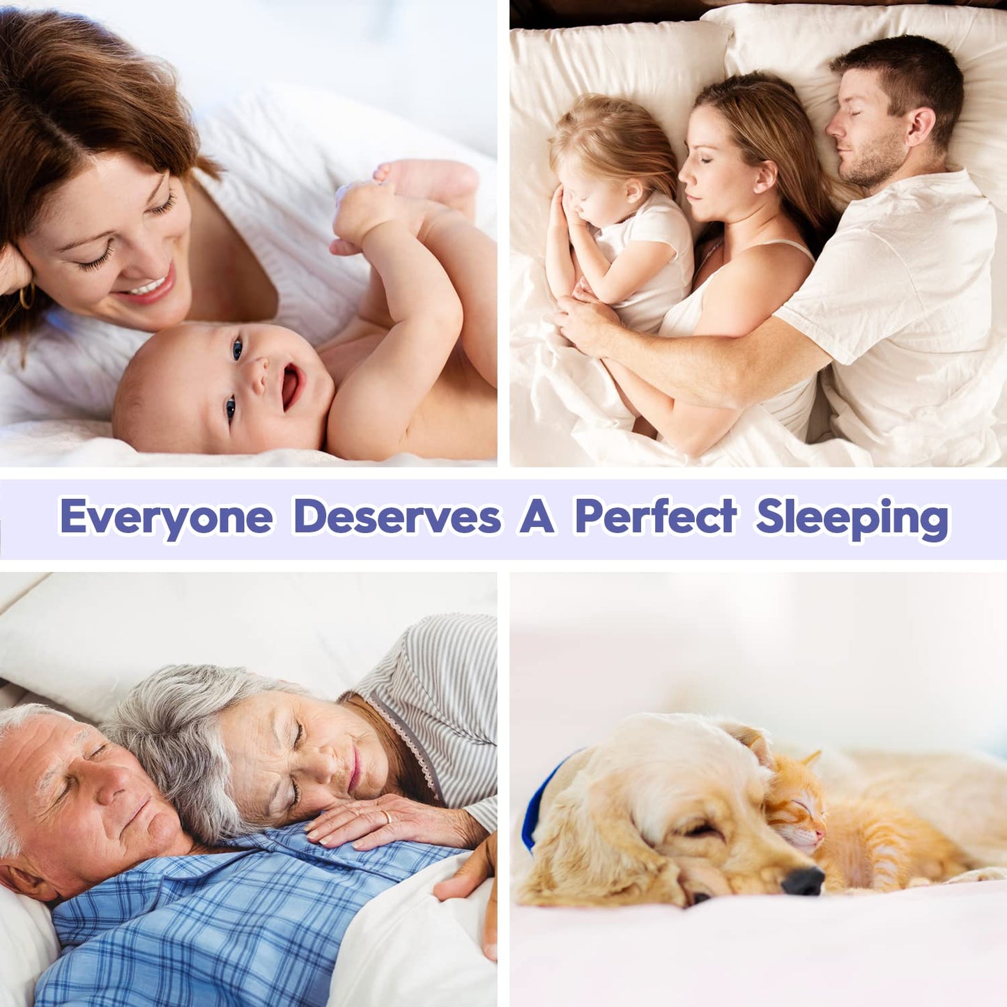 ABENE Queen Size Mattress Topper for Back Pain Relief, Extra Thick Mattress Pad Pillowtop, Soft Plush Mattress Cover Bed Topper with Deep Pocket, Overfilled Down Alternative Filling, White