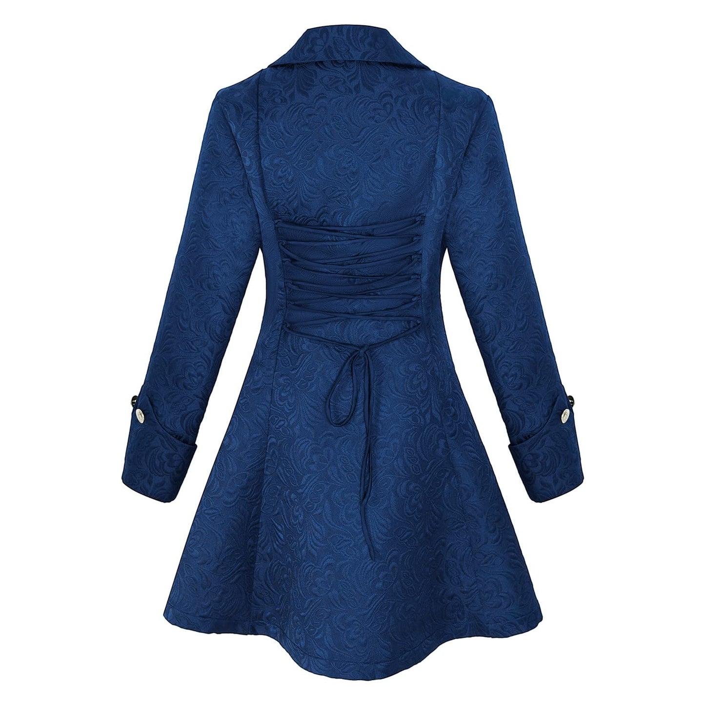 Women's Steampunk Pirate Jacket Medieval Gothic Tailcoat Victorian coat Costume(Z3007BU,S)
