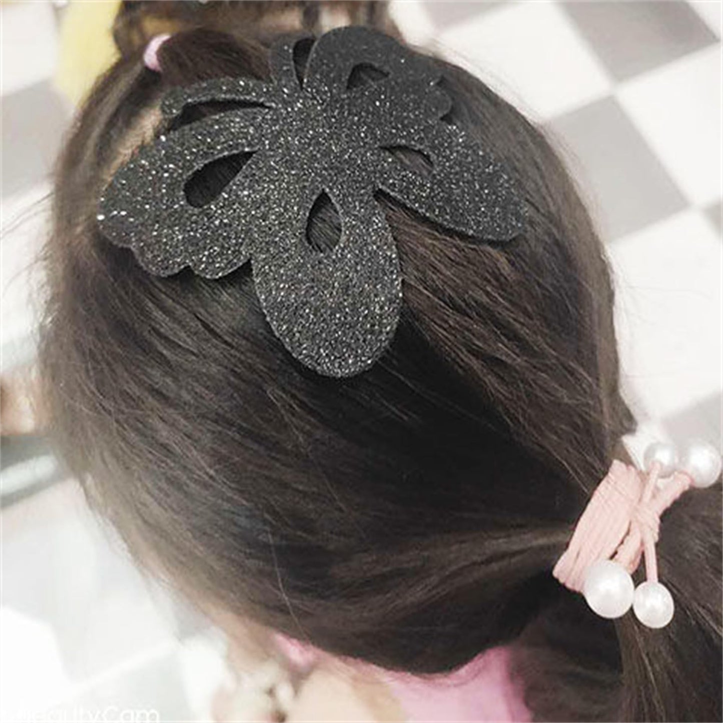 Vlmazlm Cosplay Hairpin Ear Headband Plush Hairband Women Kawaii Butterfly Costume Halloween Christmas Holiday Birthday Party Gift (style-E)