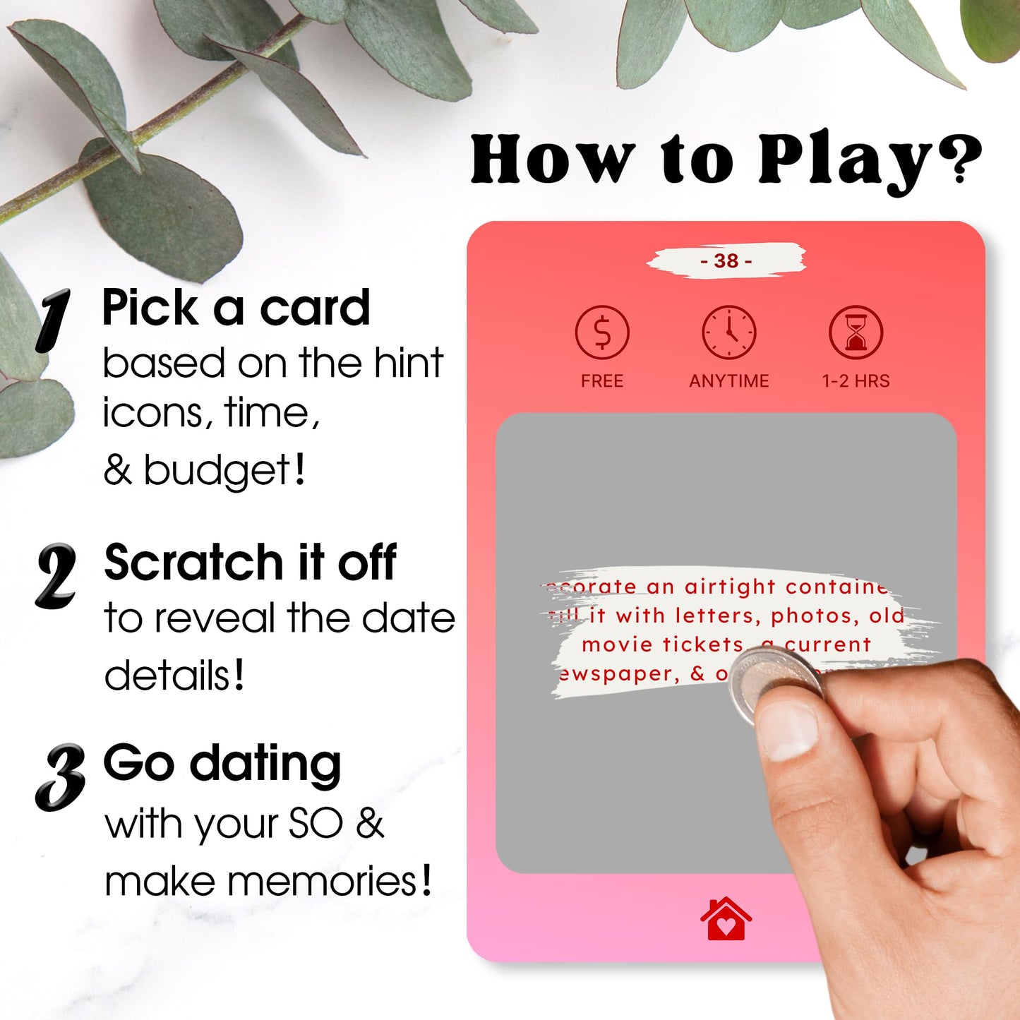 Wallertree 52 Scratch Off Date Night Ideas - Fun & Adventurous Date Night Cards for Couples - Romantic Wedding Gifts for Newlyweds - Cool Bridal Shower Gift Idea