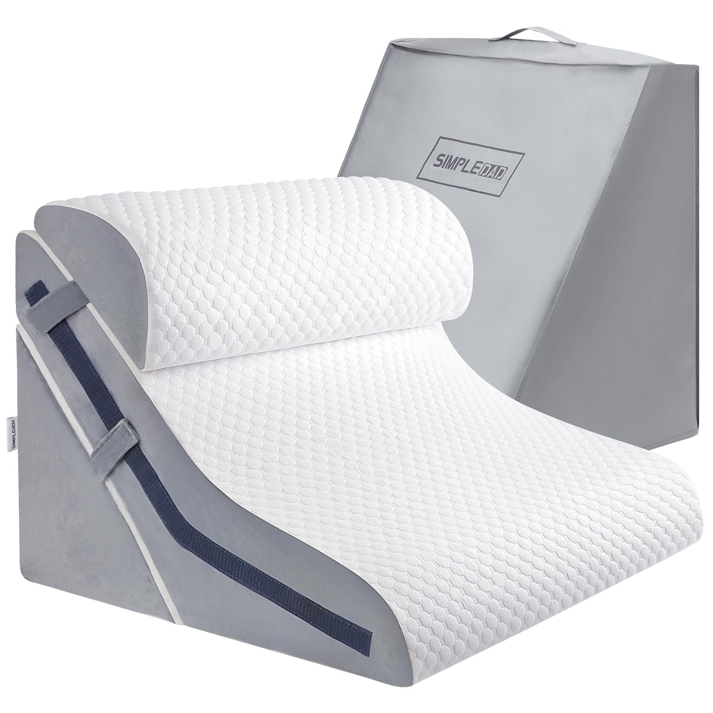 Wedge Pillow for Sleeping, Orthopedic Bed Wedge Pillow Set, 15-in-1 3PCS Adjustable Memory Foam Wedge Pillow Post Surgery, 9 &16 & 20 inches Height 3-in-1 Incline Wedges Pillows