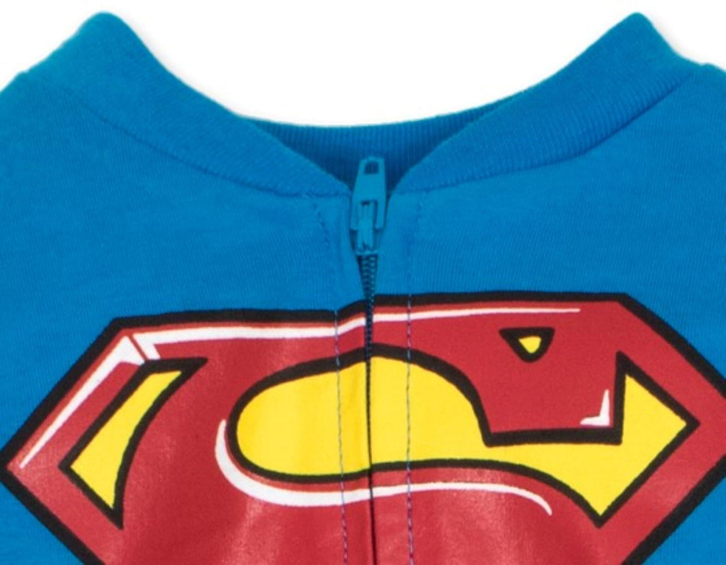 WARNER BROS Justice League Superman Infant Baby Boys Zip Up Cosplay Costume Coverall and Cape 12 Months