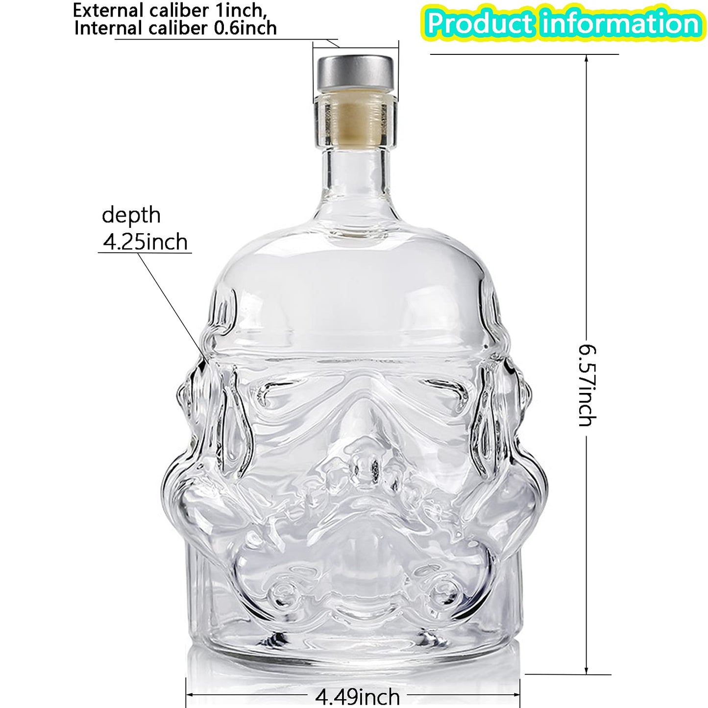 Whiskey Decanter with 2 Glasses, Whiskey Decanter Set, Father's Day Gifts, Husband Or Dad Birthday Gift, Whiskey Carafe for Wine, Liquor, Scotch, Bourbon, Brandy - 750ML
