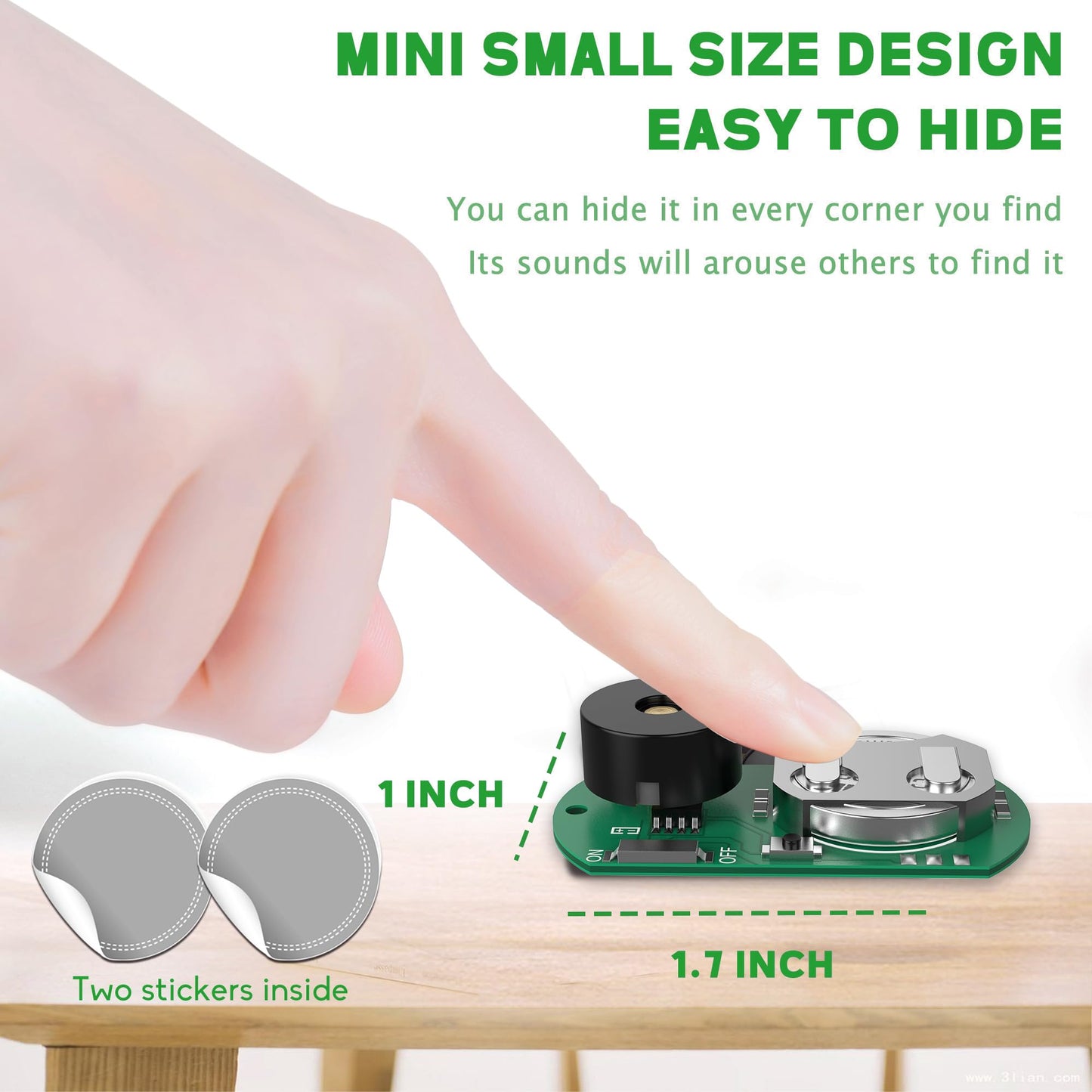 3 Pack Mini Hidden Noise Maker - Prank Noisemaker - Beeping Noise Mechine Pranks for Adults - April Fool's Day Practical Joke, Gag Gifts, Small Size Prank at Home, Office (New Version)